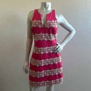 LILLY PULITZER Augusta Shift Dress Pink Anchor